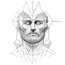 stoicism statue  tattoo design idea