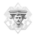 stoicism statue  tattoo design idea