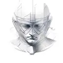 self-made man statue  tattoo design idea