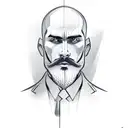 self-made man statue  tattoo design idea