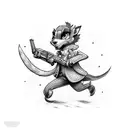 the runner speedy gonzales tattoo design idea