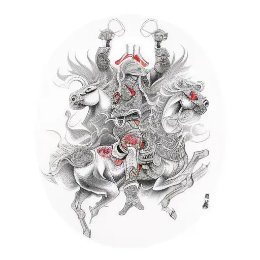 four horsemen of the apocalypse tattoo design idea