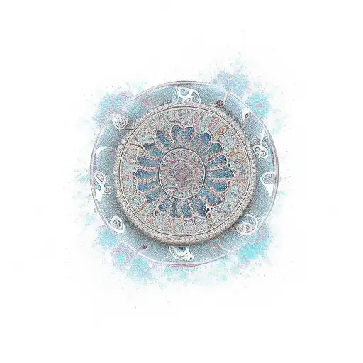 paisley tattoo design idea