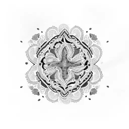 Paisley pattern tattoo design idea