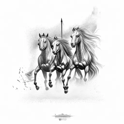 Four Horsemen Of The Apocalypse tattoo design idea