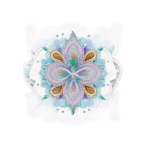 paisley tattoo design idea