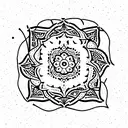 paisley pattern tattoo design idea