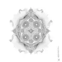 Paisley pattern tattoo design idea