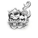 jekyll and hyde tattoo design idea