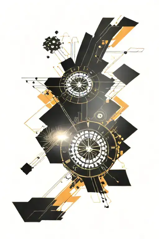 casino roulette wheel with cryptocurrencies instead of numbers where bitcoin is at a zero place as orange tattoo design idea