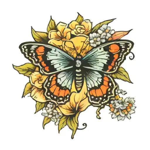 butterfly tattoo design idea