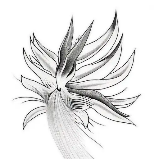Bird of Paradise tattoo design idea