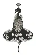 Peacock tattoo design idea