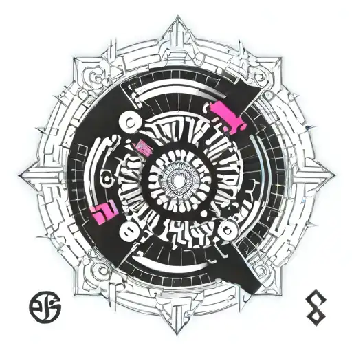 fibonacci spiral tattoo design idea