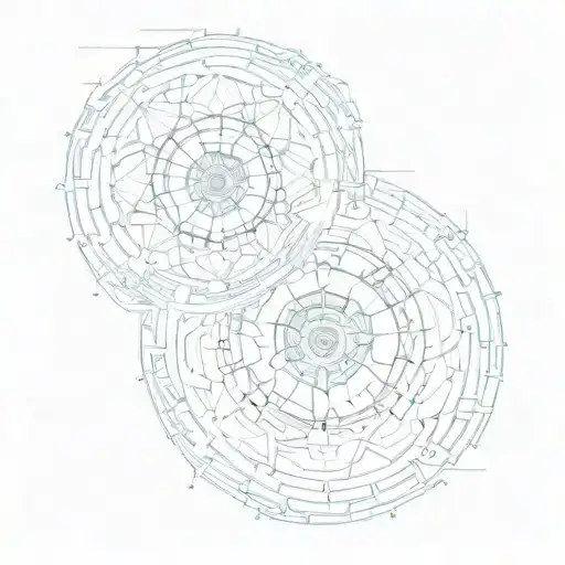fibonacci spiral tattoo design idea