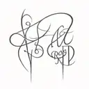 Godspeed written vertically tattoo design idea