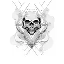 Dino Skull tattoo design idea