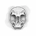 Dino Skull tattoo design idea