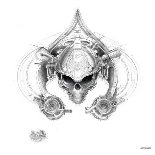 v-twin tattoo design idea