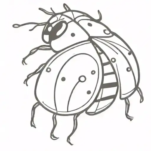 ladybug tattoo design idea