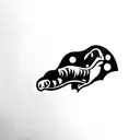 Chibi Dinosaur tattoo design idea
