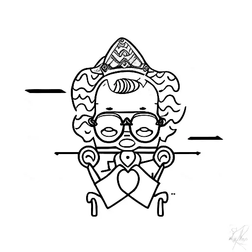 daddy's baby girl tattoo design idea