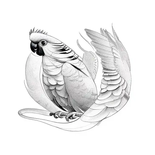 cockatoo  tattoo design idea