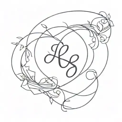 The conception of love Loss and mourning Keep going and strength tattoo design idea