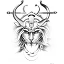 Kali and Shiva tattoo design idea