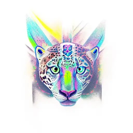 una serpiente con alas y patas de jaguar  tattoo design idea