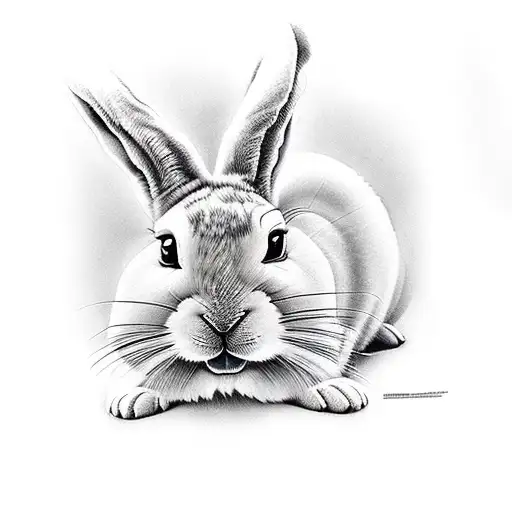 Bad Bunny tattoo design idea