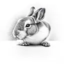 Bad Bunny tattoo design idea