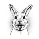 Bad Bunny tattoo design idea