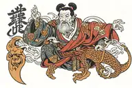 two opposite guys one is sinner one is saint and there should be text every sinner has future; every saint has past  tattoo design idea