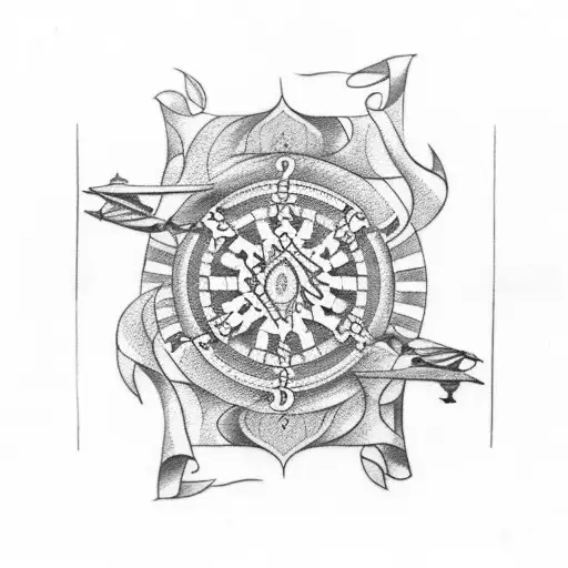 memorial tattoo of  cribbage board and or pegs tattoo design idea