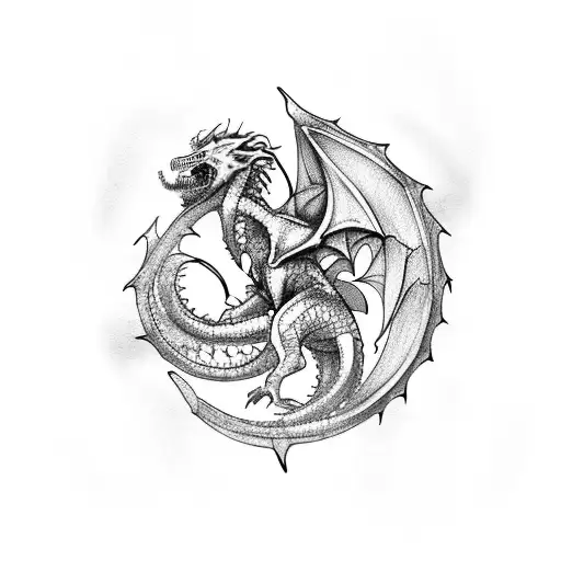 Targaryen Sigil Semi-Permanent Tattoo. Lasts 1-2 weeks. Painless and easy  to apply. Organic ink. Browse more or create your own. | Inkbox™ |  Semi-Permanent Tattoos