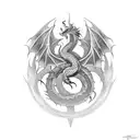 Targaryen symbol tattoo design idea