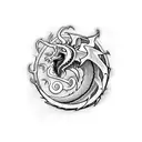 Targaryen symbol tattoo design idea