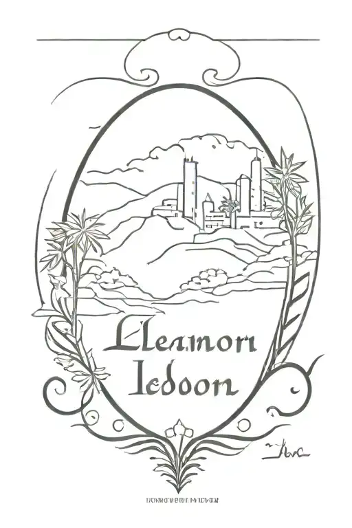  lebanon written in arabic tattoo design idea