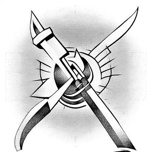 Hammer and Sickle of the USSR tattoo design idea
