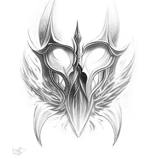 Male Wrist tattoo with Lords of the rings, Sauron, Nazgul, flames, brutal, art style, realistic, 4k resolution tattoo design idea