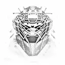 ninja hockey goalie tattoo design idea