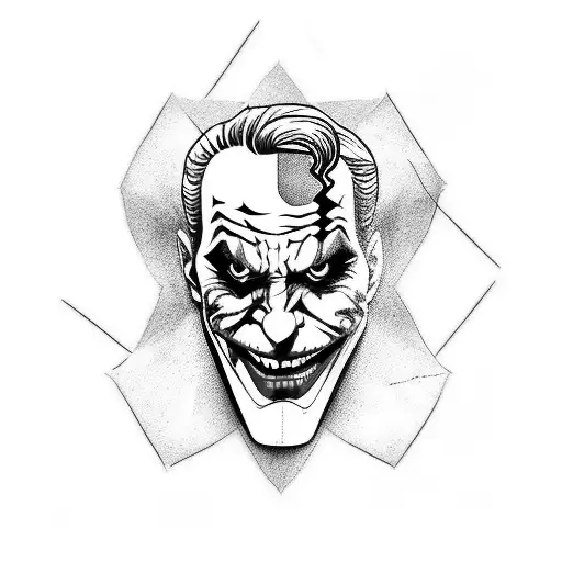 joker tattoo design idea