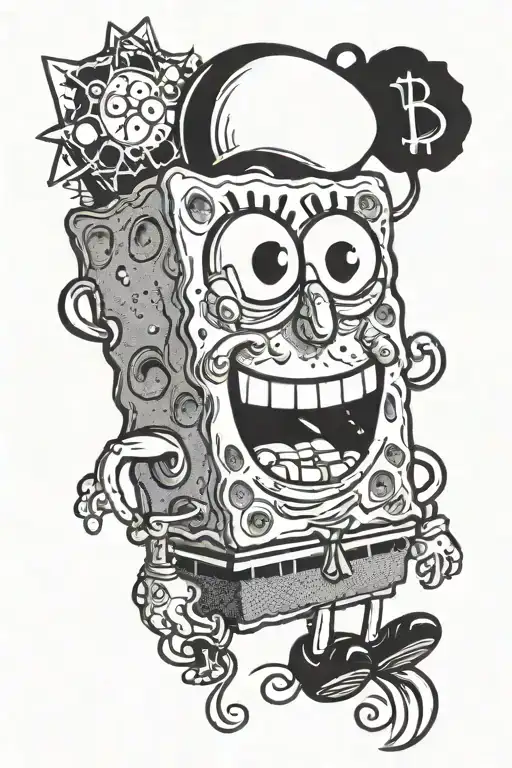 spongebob squarepants spongebob squarepants spongebob tattoo design idea
