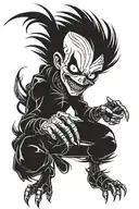 ryuk death note tattoo design idea