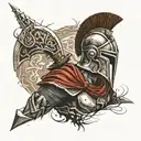 SPARTAN Warrior tattoo design idea