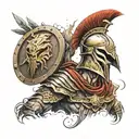 SPARTAN Warrior tattoo design idea