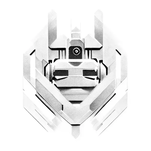 Robocop Upperbody  tattoo design idea