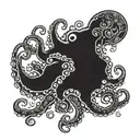 Octopus 8bit   tattoo design idea