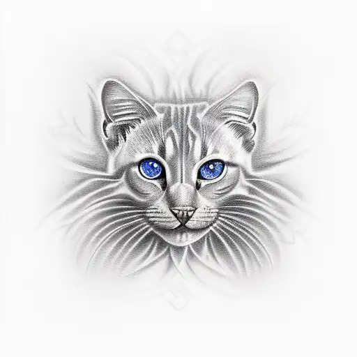 ivy and blue eyes  tattoo design idea